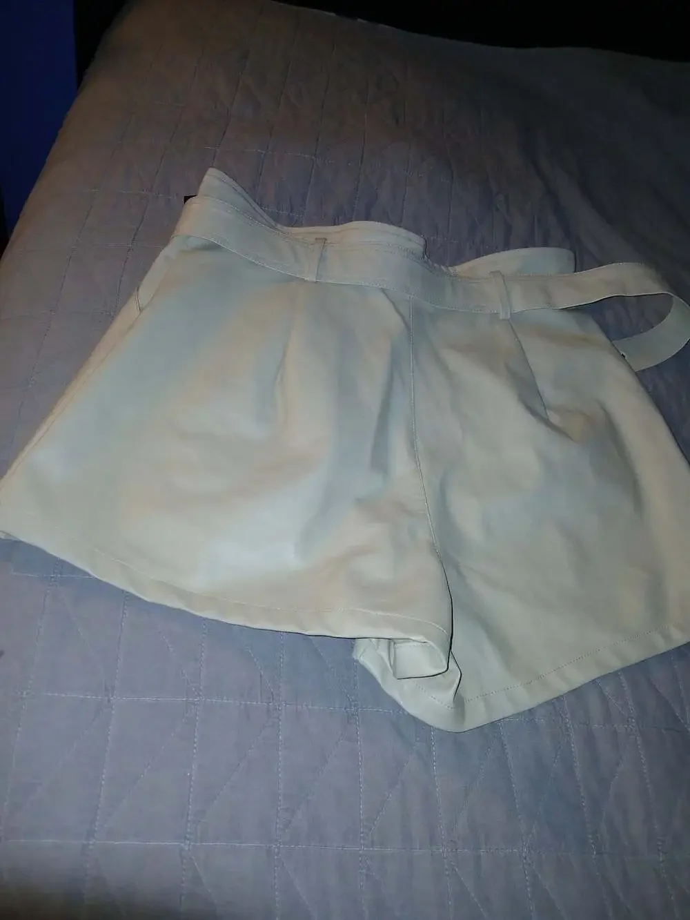 Altar'd State Faux Leather Belted Shorts Size M